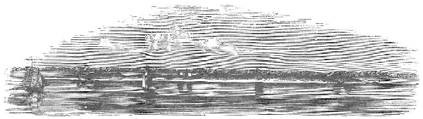 Drawing of Craney Island from the Field Book of the War of 1812